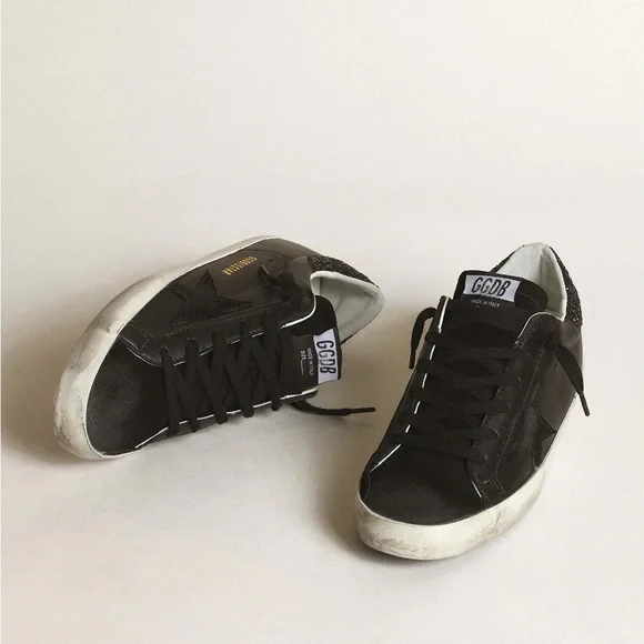 Golden Goose Black and White Sneakers - Picture 7 of 9